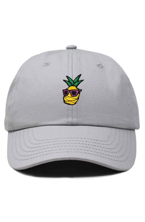 Pineapple Embroidered Dad Hat