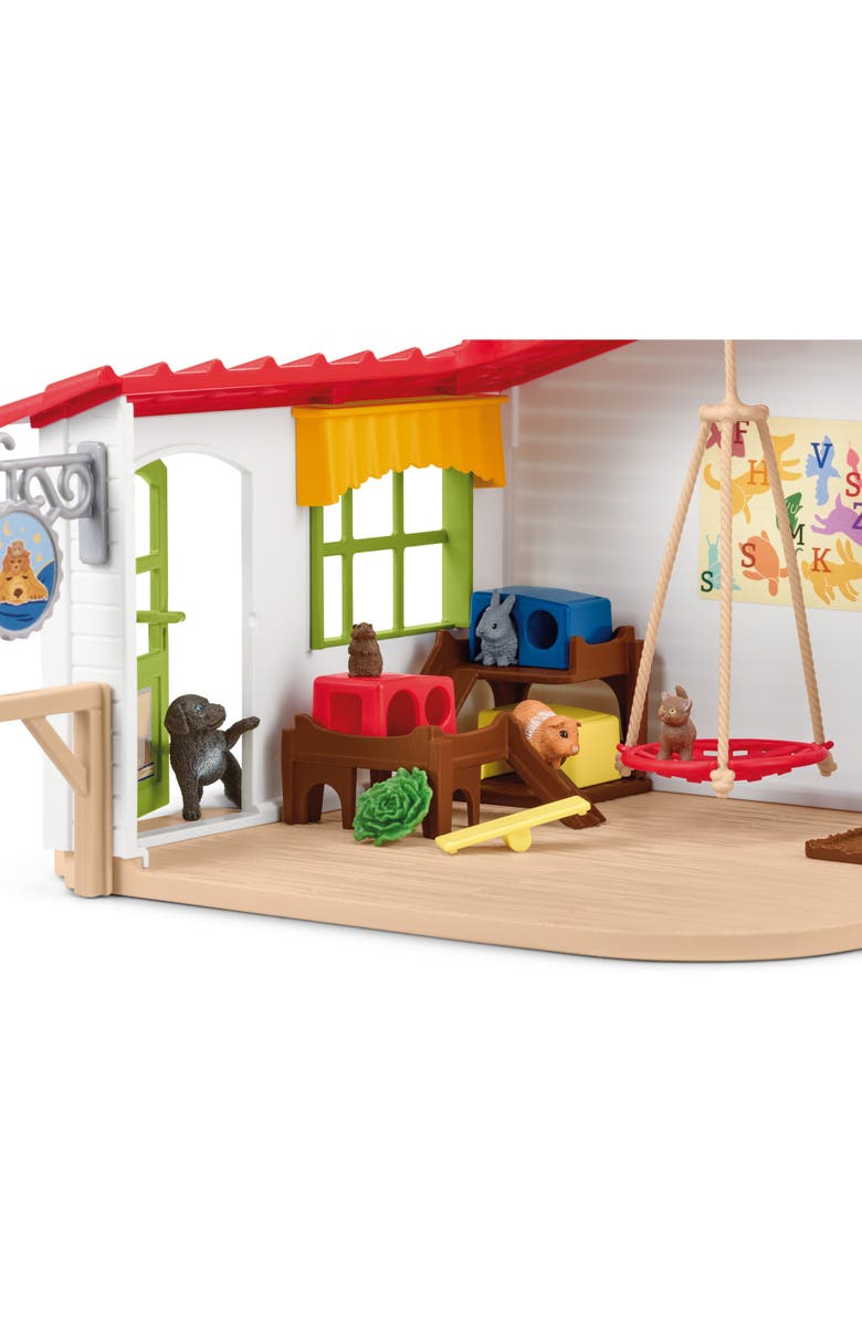 Schleich Farm World Pet Hotel, 54 Piece Animal Playset, Ages 3+, Alternate, color, Multicolored