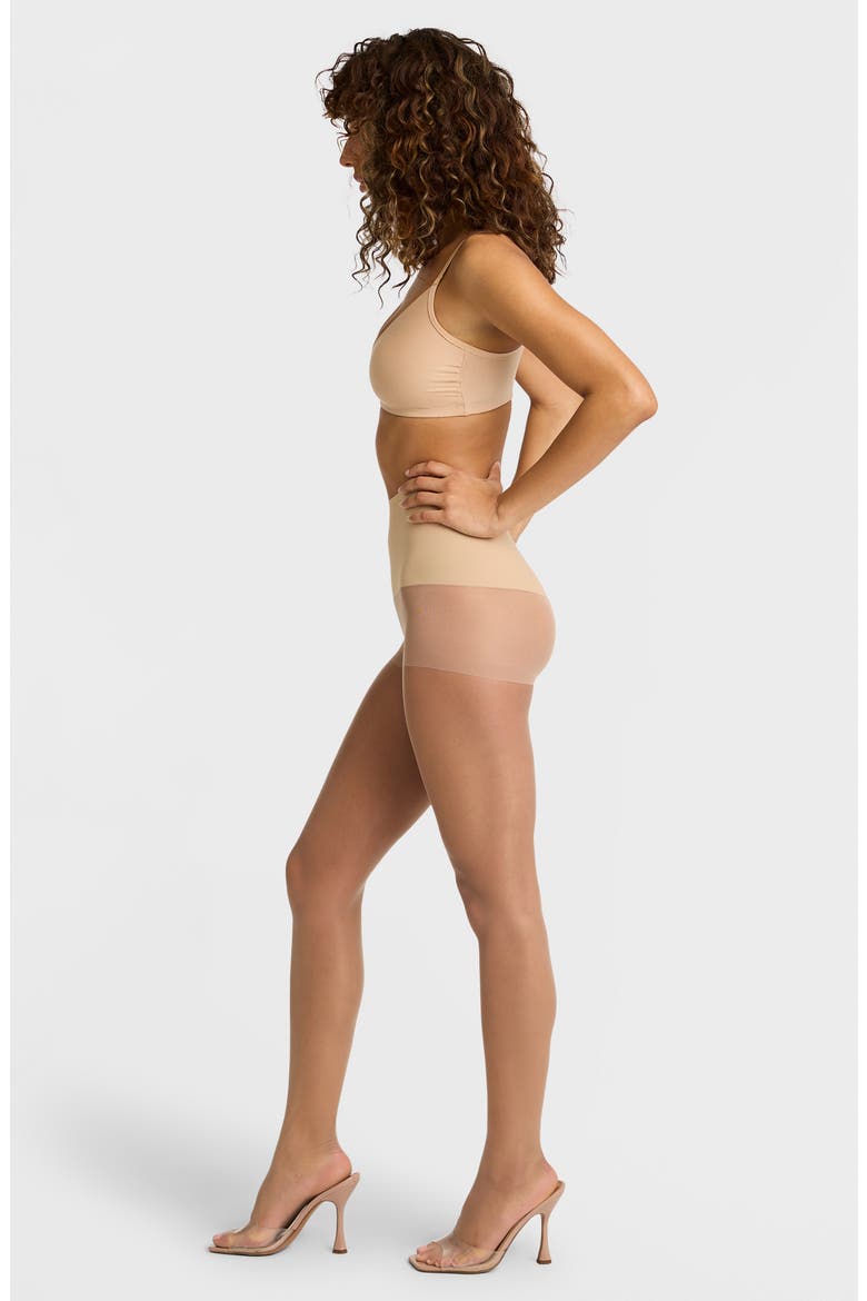 Highlighter Sheer Tights, Alternate, color, ROSE GOLD
