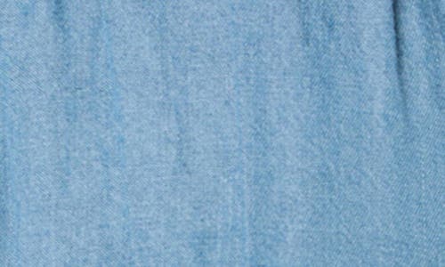 JOE'S JOE'S SLEEVELESS CHAMBRAY PEPLUM TOP