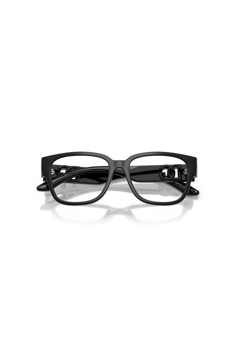 49mm Square optical glasses, Alternate, color, Black