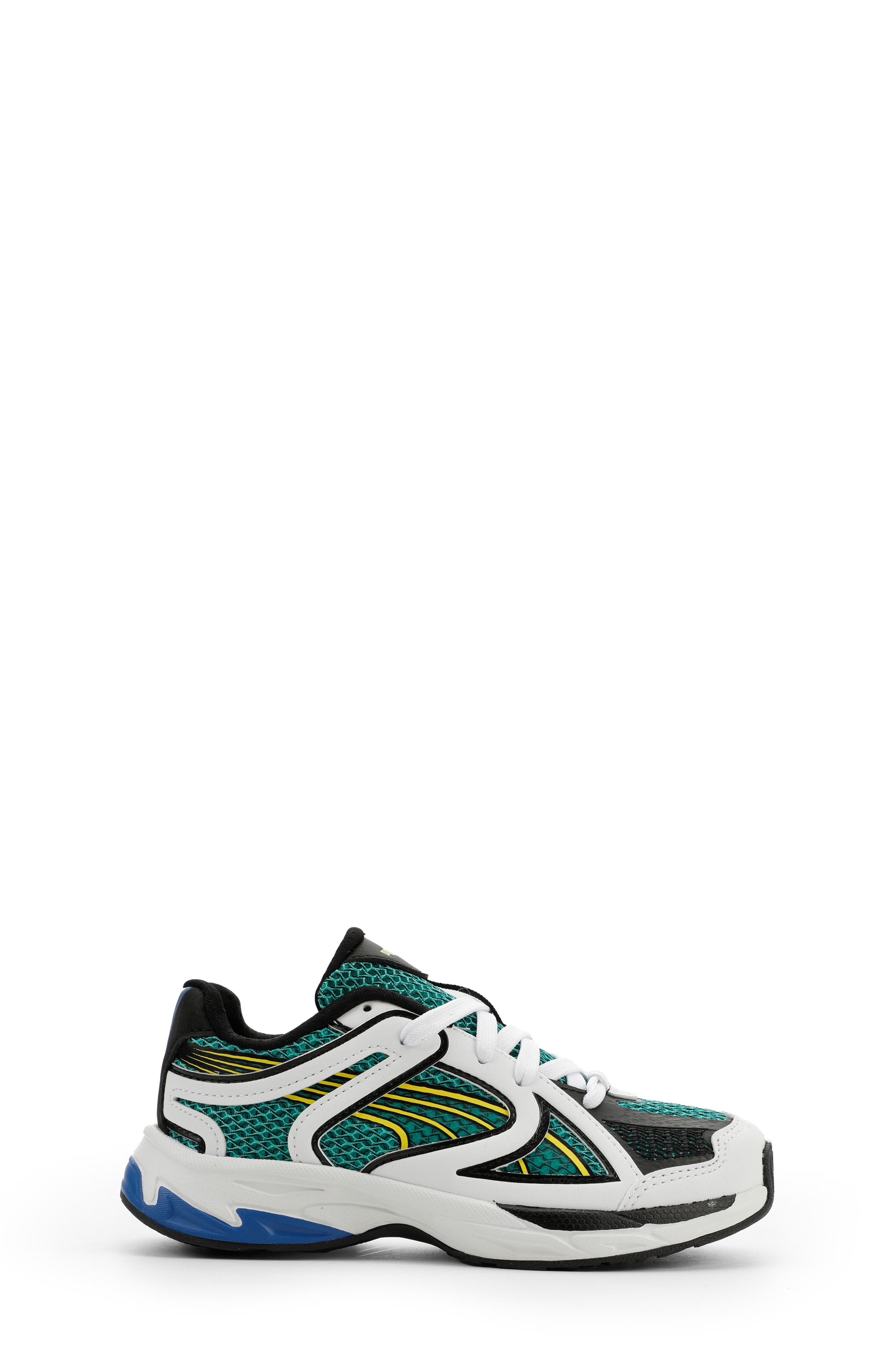 Kids' Skyjet Sneaker, Alternate, color, PUMA WHITE/ GREEN/ LEMON