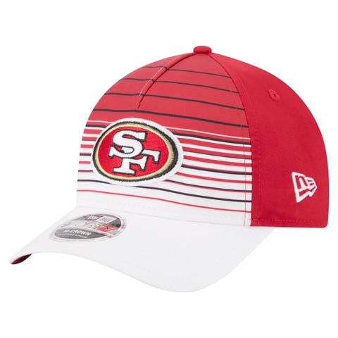 Men's New Era  White/Scarlet San Francisco 49ers Adventure Gradient 9FORTY M-Crown A-Frame Adjustable Hat