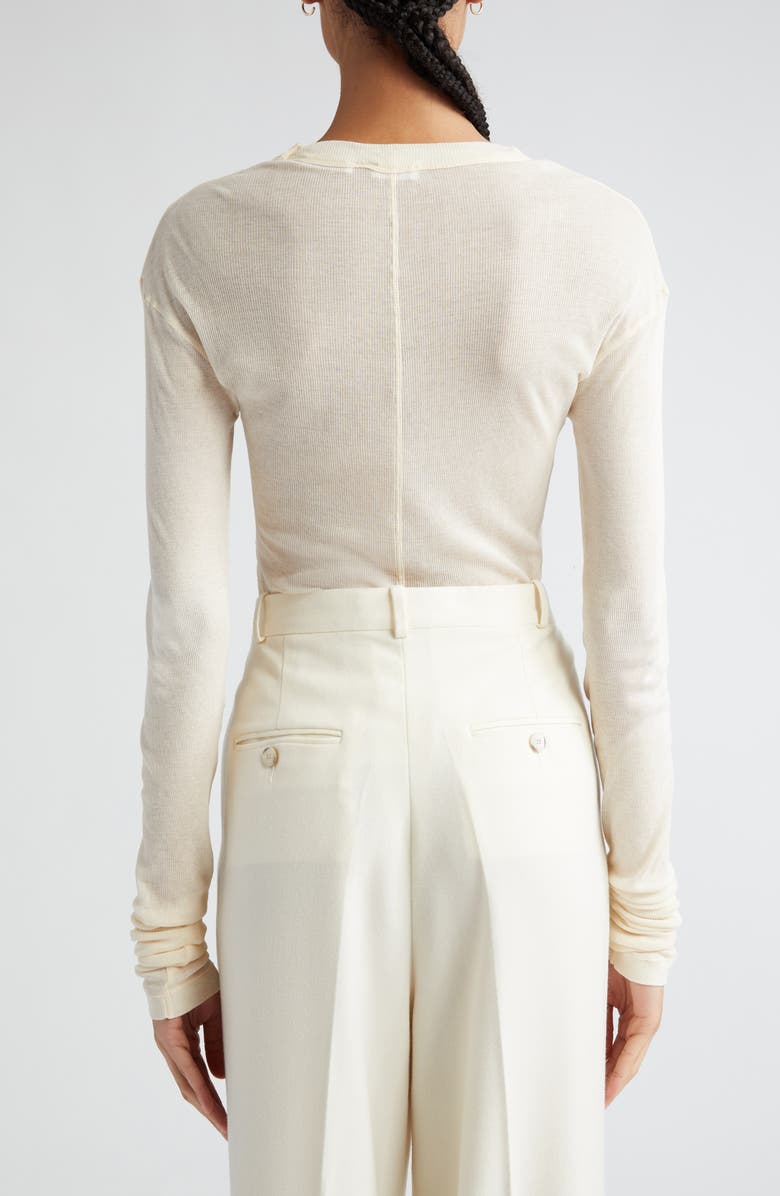 BITE Studios Semisheer Cotton Rib Jersey Top, Alternate, color,