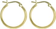 Argento Vivo Sterling Silver Small Hoop Earrings