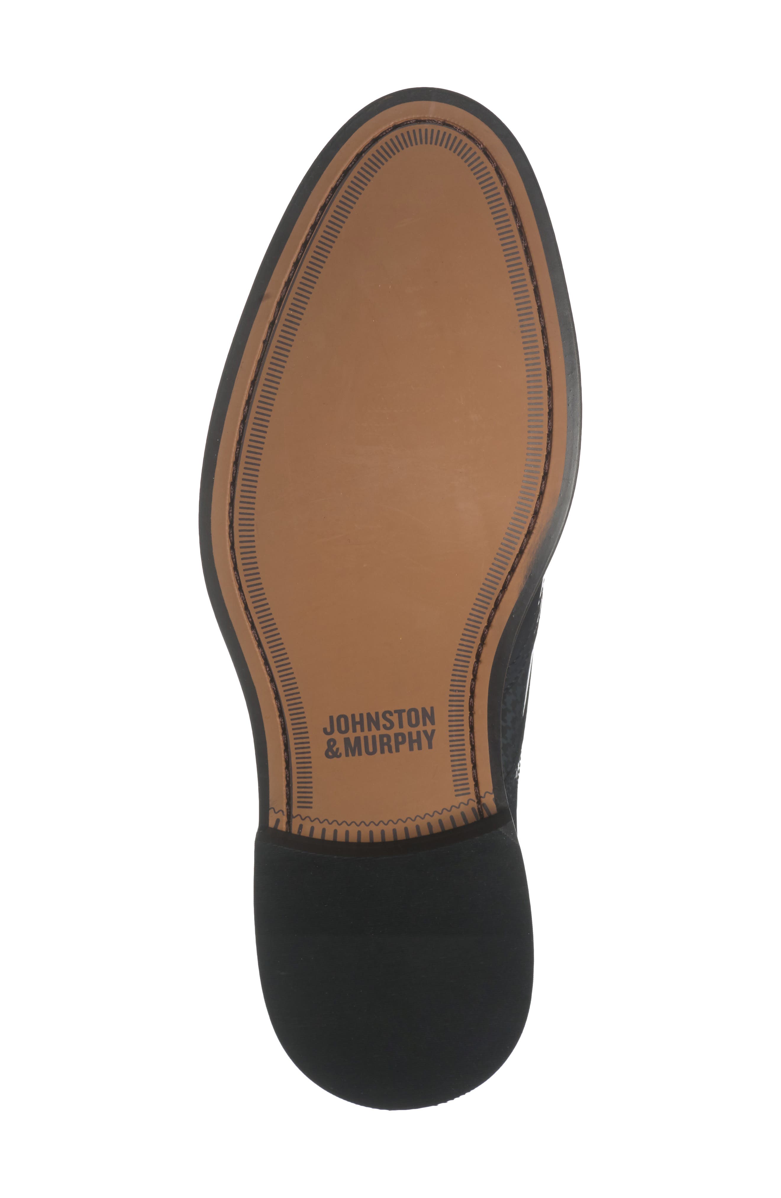 Johnston & Murphy Sutton Wing Tip Derby, Alternate, color, Black