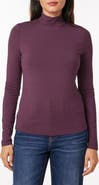 Scotch & Soda Long Sleeve Mock Neck Top
