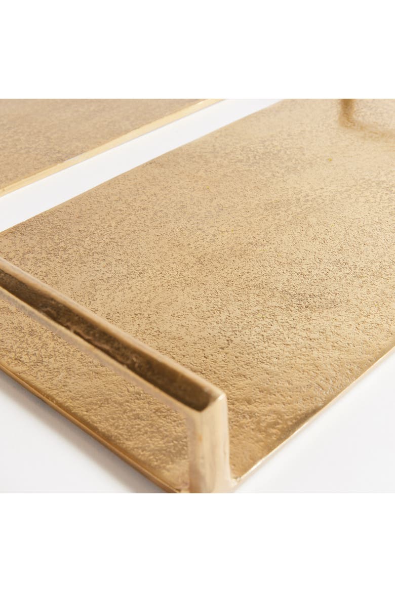 Elora Decorative Trays Set of 2, Alternate, color, Gold