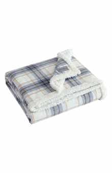 Eddie Bauer Edgewood Plaid Fleece Throw Blanket