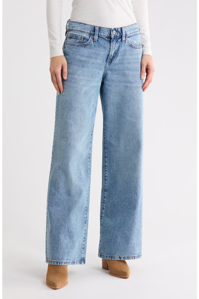 Low Rise Wide Leg Jeans, Main, color, HALONG