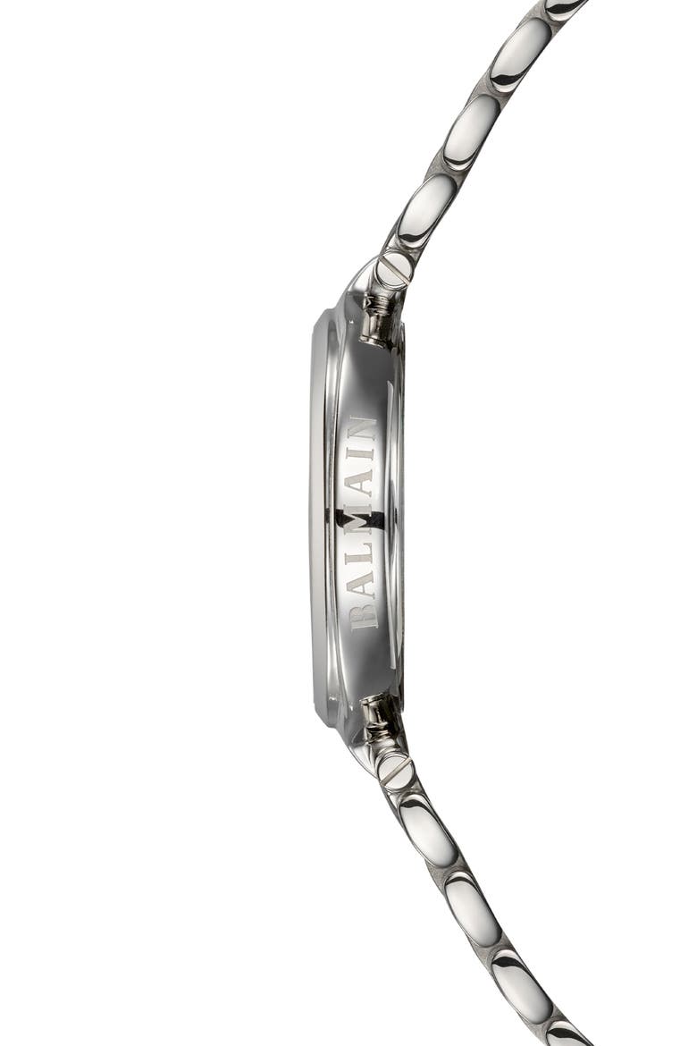 Haute Elegance Oval Bracelet Watch, 26mm x 31.7mm, Alternate, color, STAINLESS STEEL