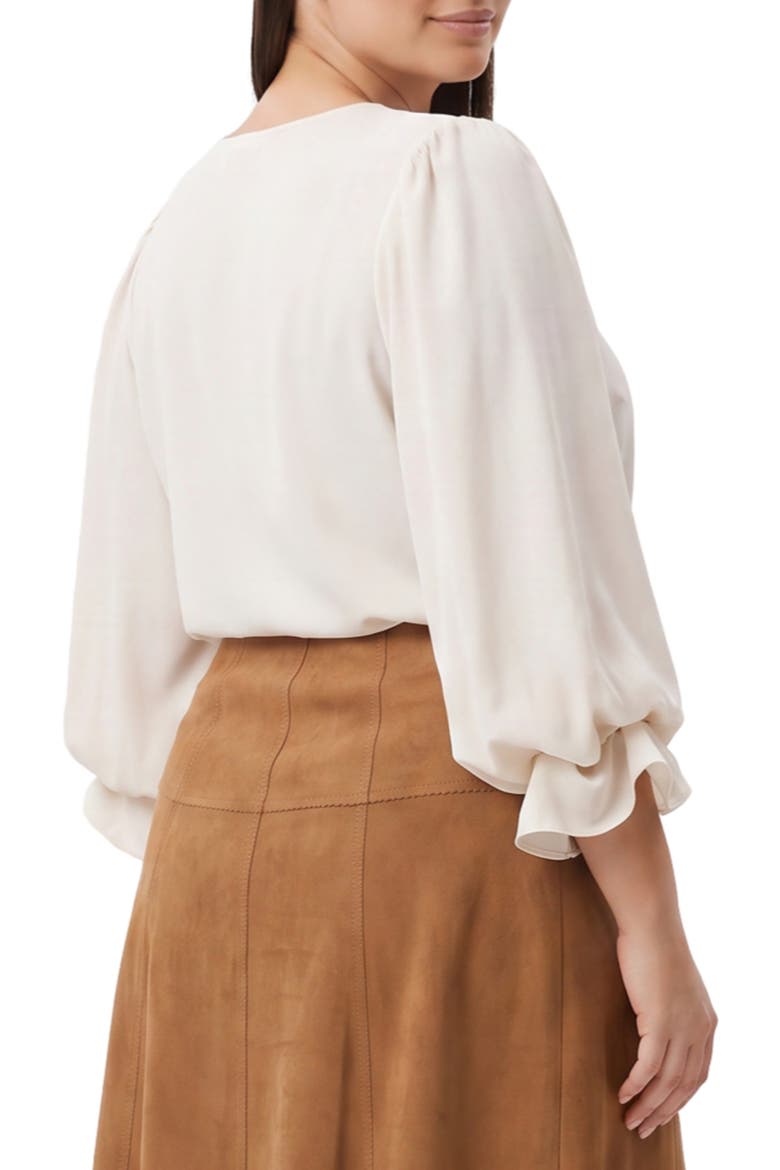 Layered Sleeve Asymmetric Top, Alternate, color, ECRU