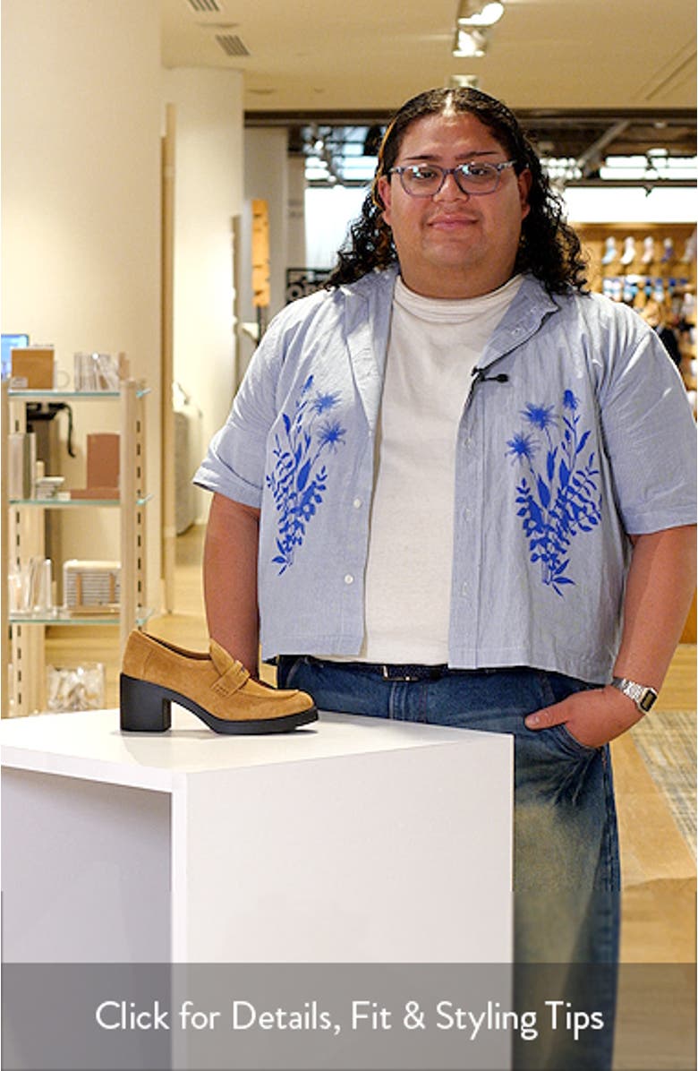 Block Heel Penny Loafer, sales video thumbnail