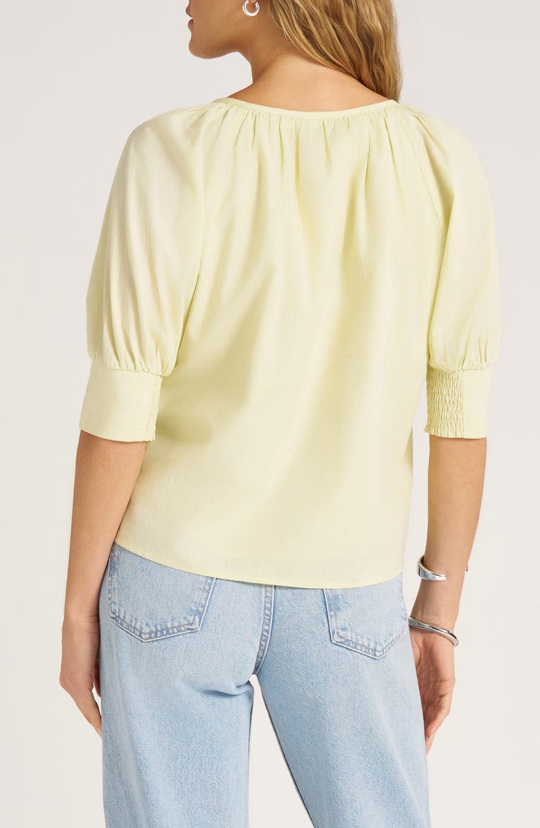 matty m. Luma Puff Sleeve Woven Shirt, Alternate, color, 