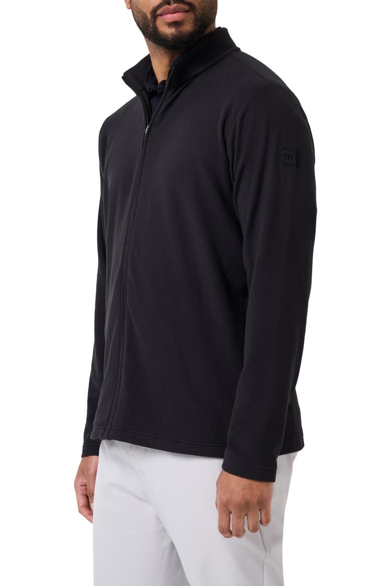 Peak Fleece Full Zip Sweatshirt, Alternate, color, BLACK