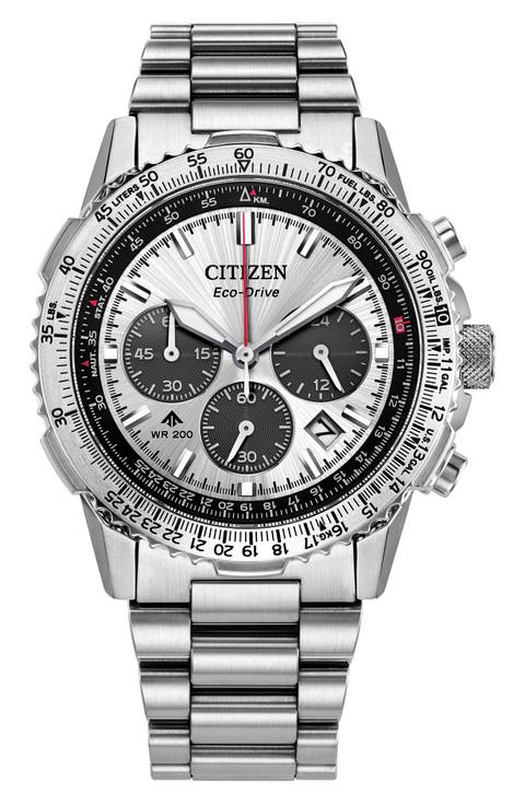 Promaster Navihawk Eco-Drive Chronograph Bracelet Watch, 40mm