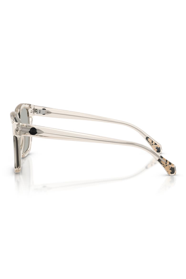 Clasico 54mm Mirrored Pillow Sunglasses, Alternate, color, BUTTER / MIRROR SILVER