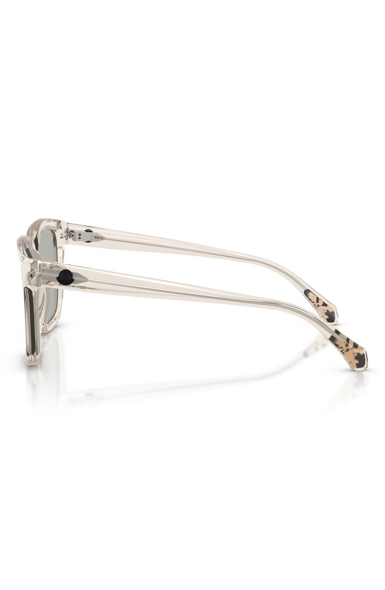 Moncler Clasico 54mm Mirrored Pillow Sunglasses, Alternate, color, Butter / Mirror Silver