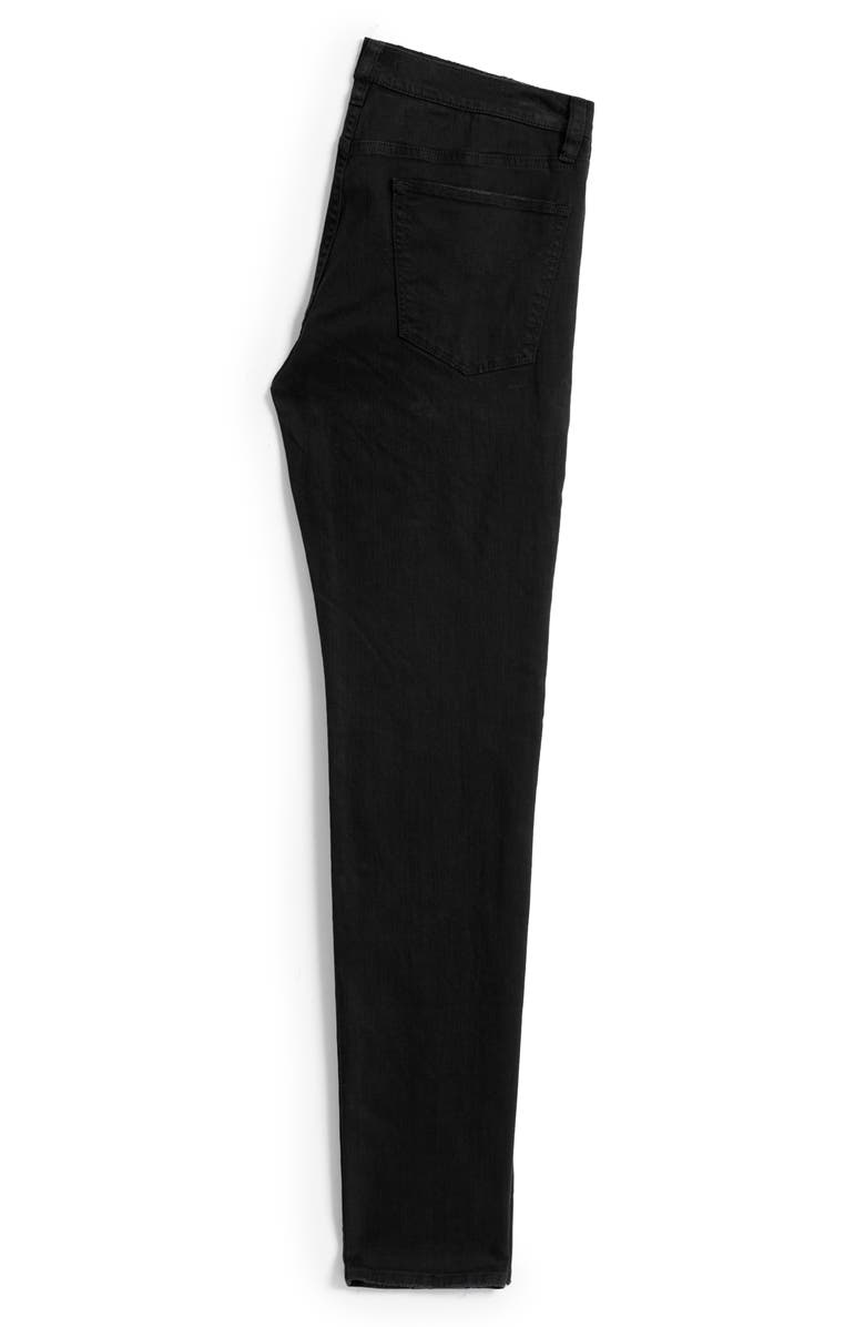 John Varvatos Luks Rip & Repair Skinny Jeans, Alternate, color, Black