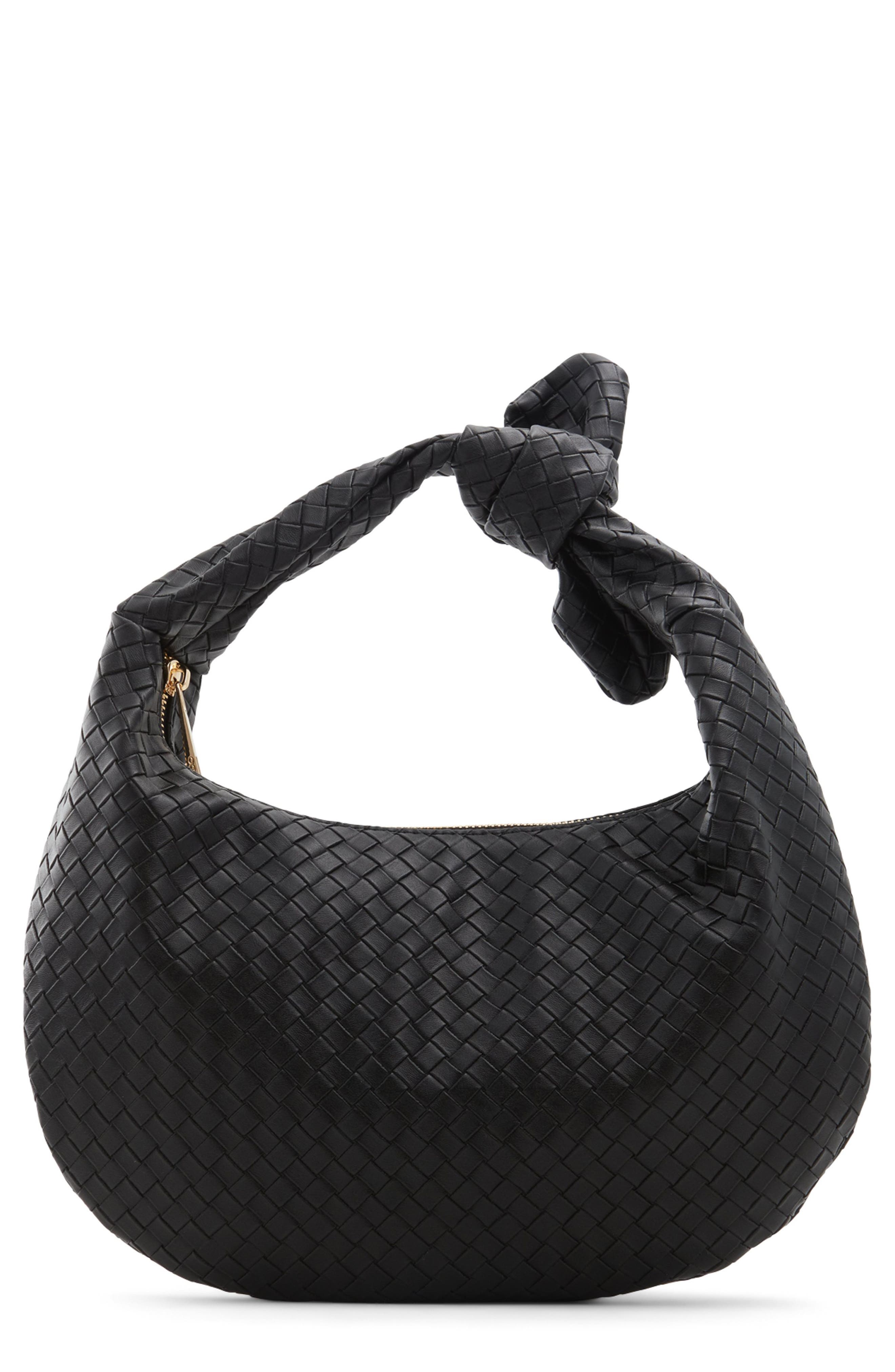 ALDO Adwytlan Faux Leather Shoulder Bag, Main, color, Jet Black