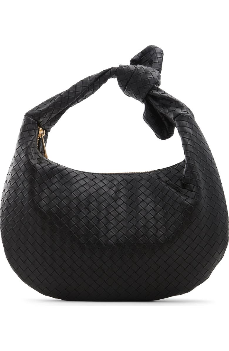 ALDO Adwytlan Faux Leather Shoulder Bag, Main, color, Jet Black