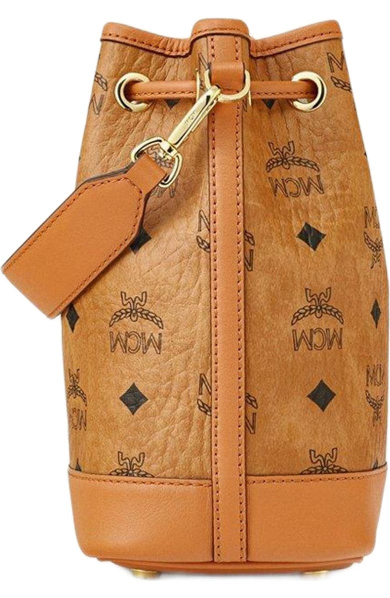 MCM Dessau Drawstring Bag in Visetos, Alternate, color,