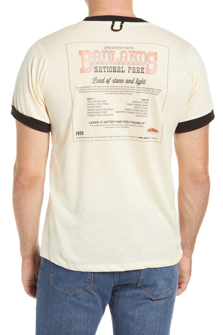 Badlands' Greatest Hits Graphic Tee, Alternate, color, WHITE/ BLACK