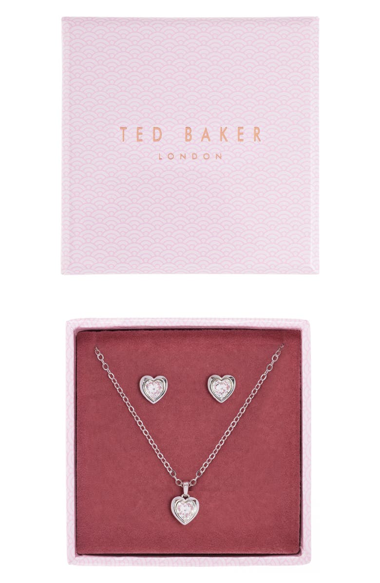 Ted Baker London Hadeya Sweetheart Earrings & Necklace Gift Set, Alternate, color,