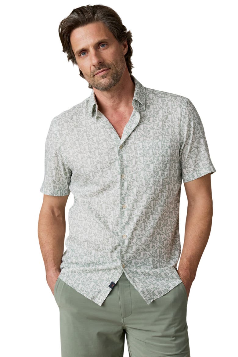Movement Monterrey Short Sleeve Button-Up Shirt, Alternate, color, ASPEN GREEN LEAF