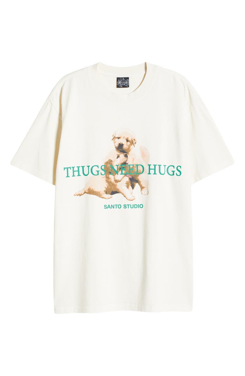 SANTO STUDIO Thugs Need Hugs Cotton T-Shirt, Alternate, color, 