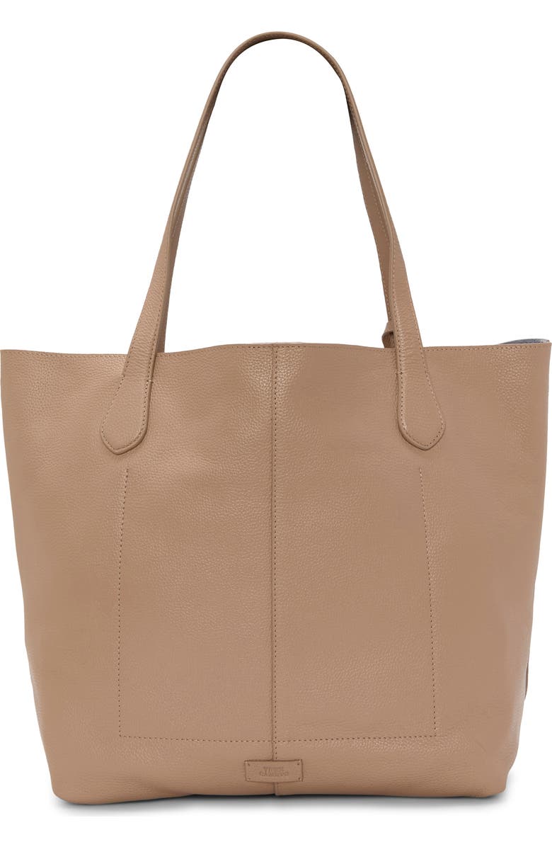 Vince Camuto Jenna Pebble Leather Tote, Alternate, color, Medium Brown