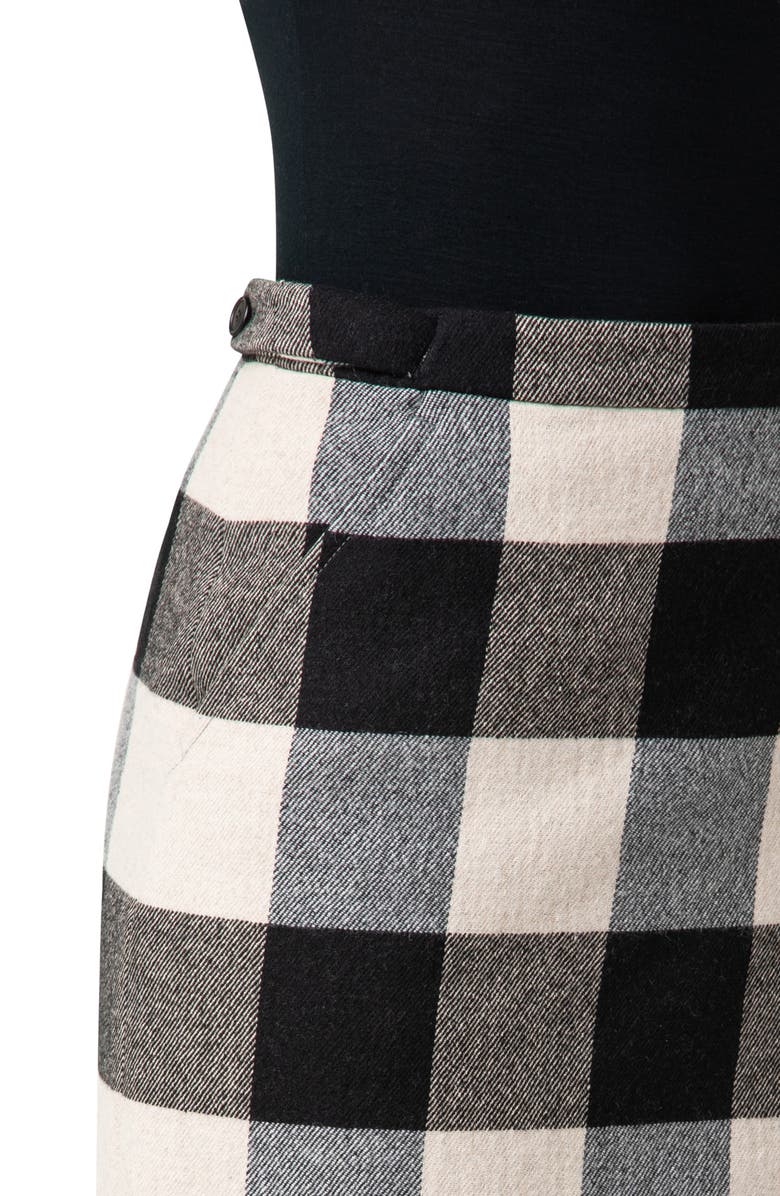Akris punto Buffalo Check Wrap Miniskirt, Alternate, color,