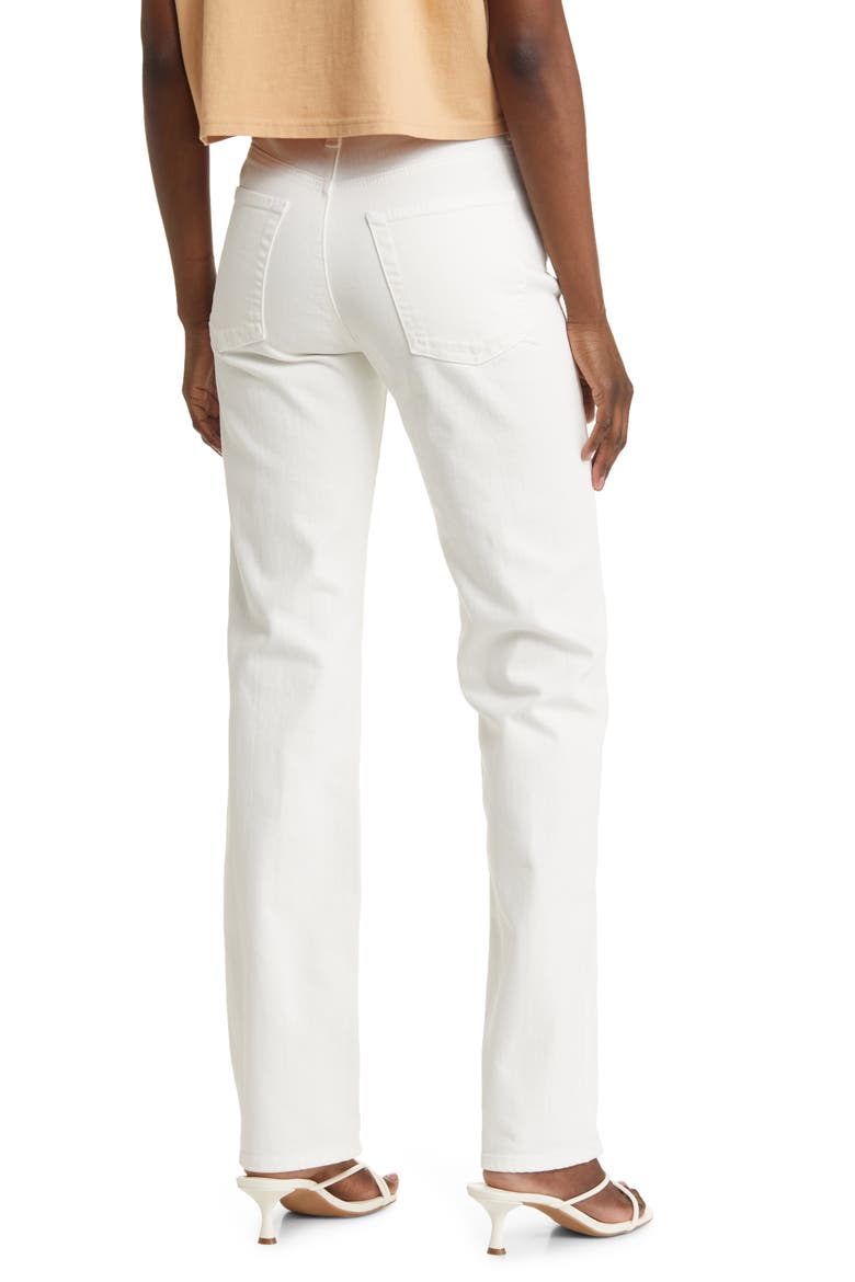 Alexxis High Waist Straight Leg Jeans, Alternate, color, MODERN WHITE