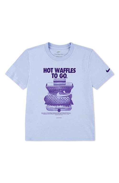 Nike Kids' Waffles To Go Graphic T-shirt In Blue