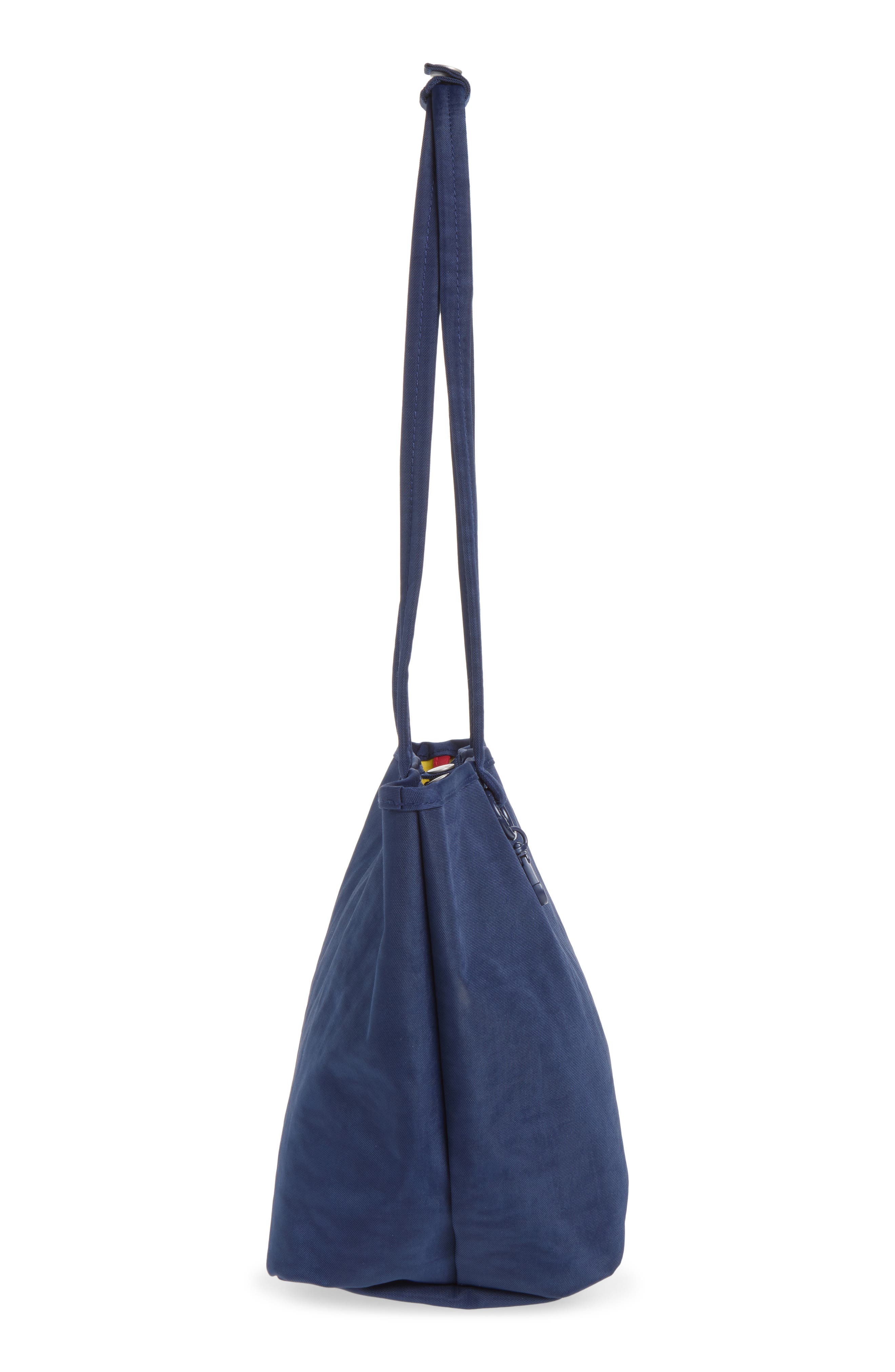 Medium Nylon Reversible Tote, Alternate, color, NAVY MIX