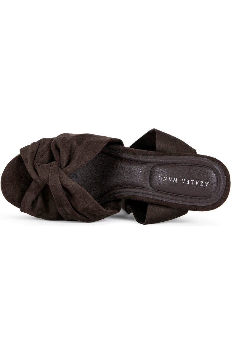 AZALEA WANG Saki Block Sandal, Alternate, color, Chocolate