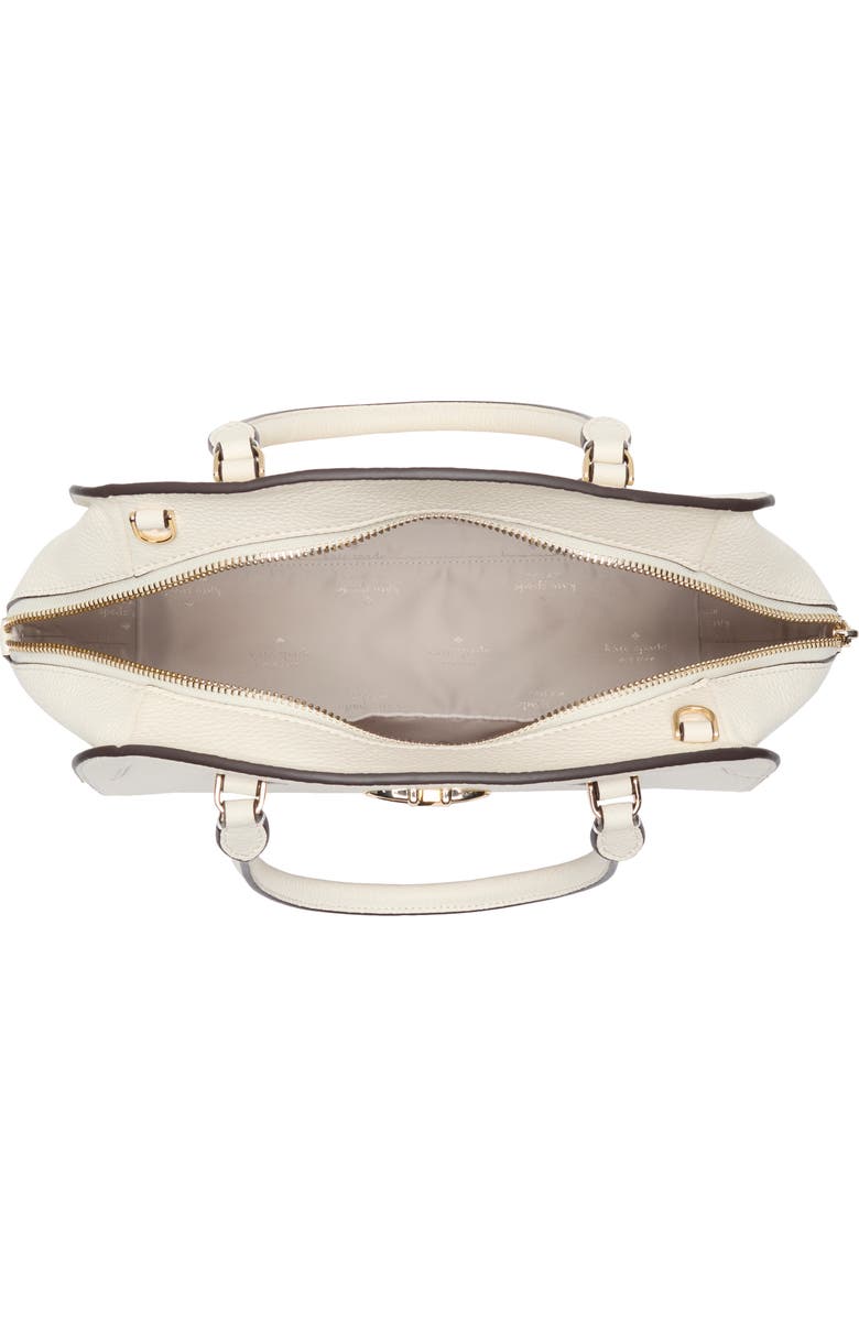 Kate Spade New York kyla pebble leather satchel bag, Alternate, color, Meringue