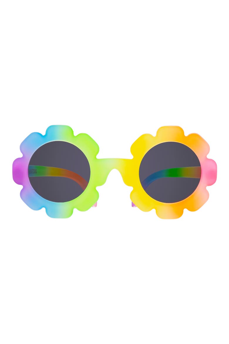 Kids' Flower Power Sunglasses, Alternate, color, RAD RAINBOW