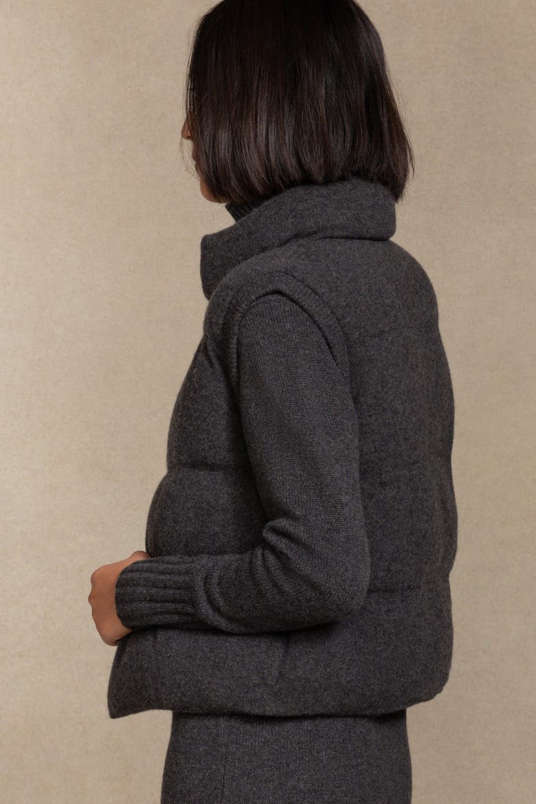 Ellie Puffer Vest, Alternate, color, Charcoal