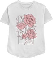 Lost Gods Women's Lost Gods Distressed Peonies Graphic T-Shirt