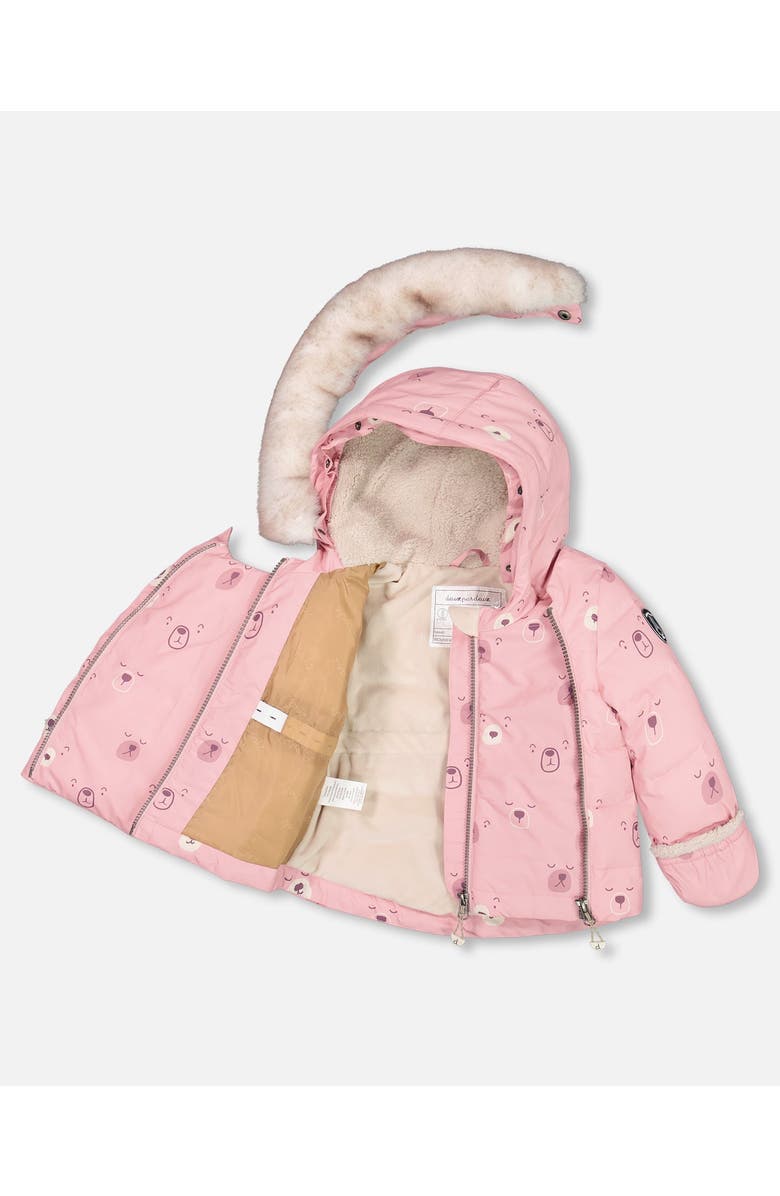 Deux par Deux Baby Girl's Two Piece Baby Snowsuit Orchid, Alternate, color, 