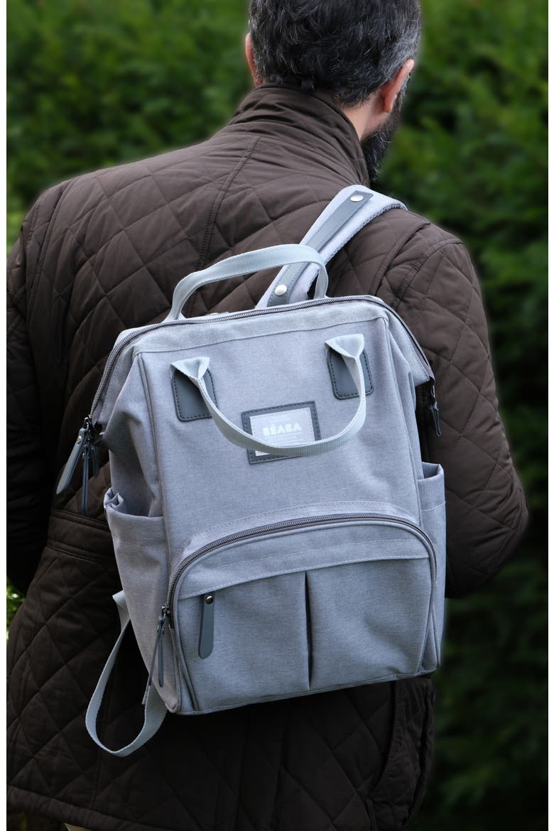 Wellington Diaper Backpack, Alternate, color, GREY
