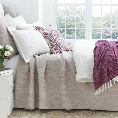 Elisabeth York 20" X 36" Nunzia Oyster Bedding Premium Cotton King Pillow Sham In Gray