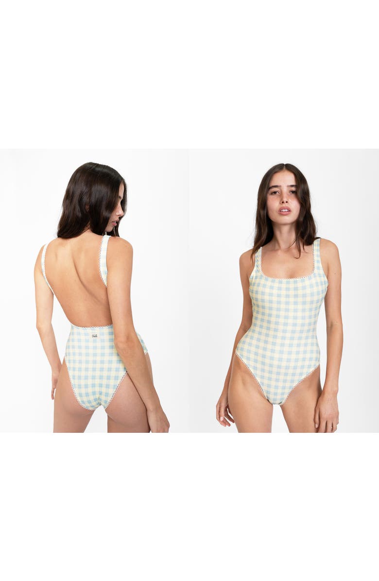 Oddli One Piece, Alternate, color, Yellow Plaid