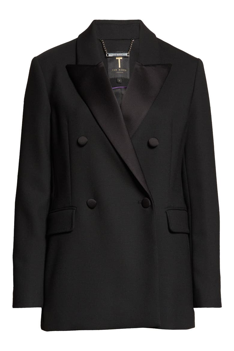 Blayce Tuxedo Jacket, Alternate, color, BLACK