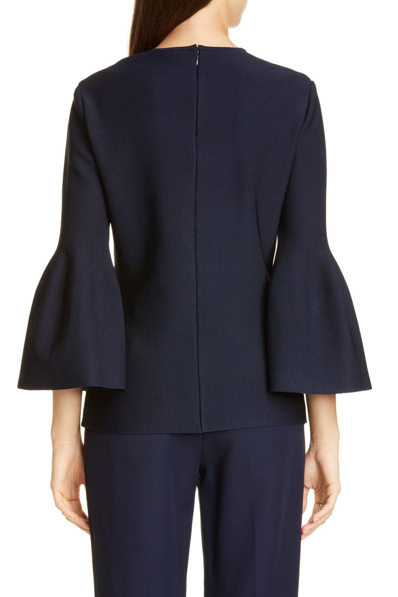 Sculptural Milano Sweater, Alternate, color, NAVY