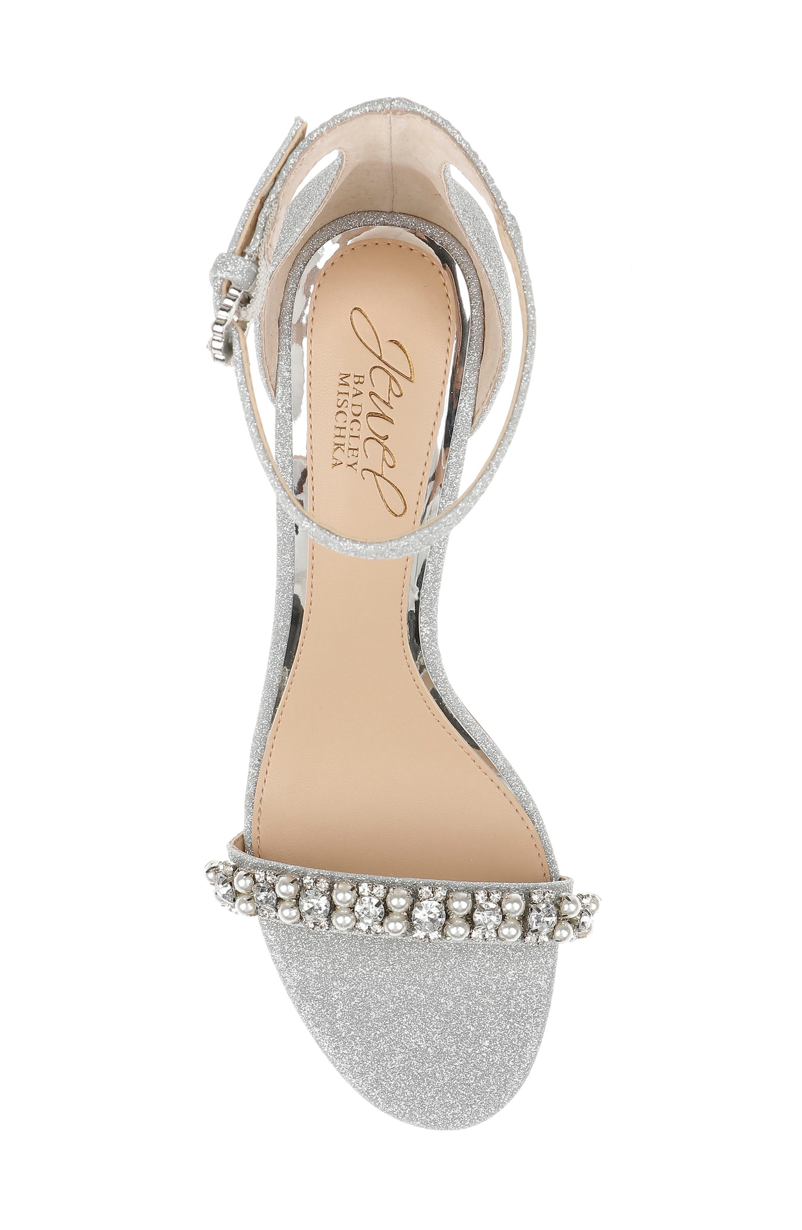 Jewel Badgley Mischka Daylann Ankle Strap Sandal, Alternate, color, 