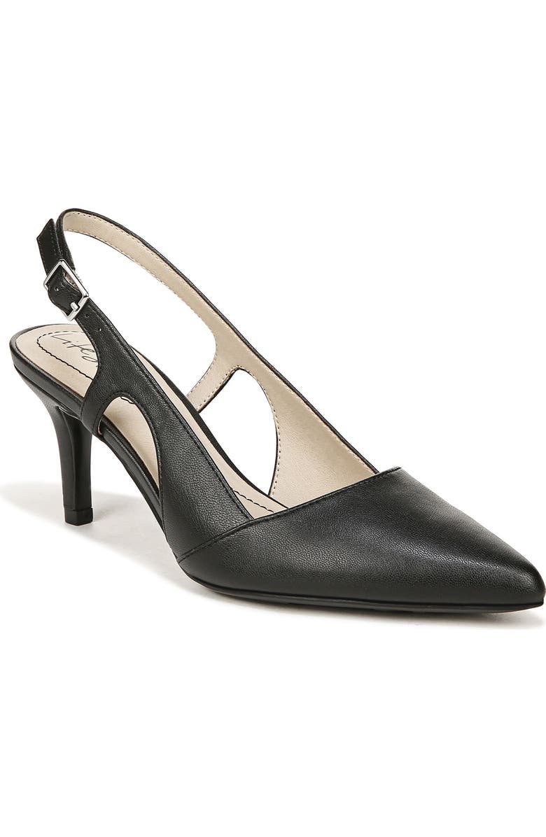 LifeStride Social Slingback Pointed Toe Pump, Main, color,