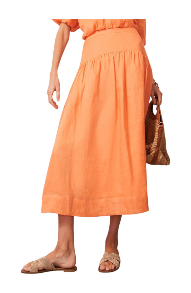 MINT VELVET Drop Waist Maxi Skirt, Main, color, Orange