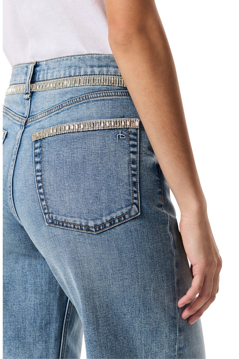 Andi Embellished High Waist Ankle Wide Leg Jeans, Alternate, color, PACIFICJWL